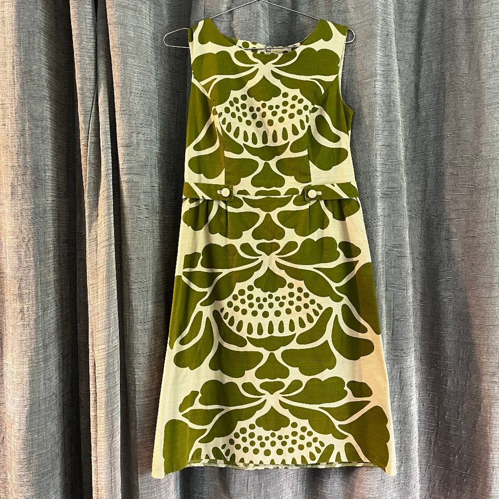 Tabitha Vintage green and cream dress